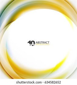 Smooth wave template. Abstract background - vector eps10 illustration
