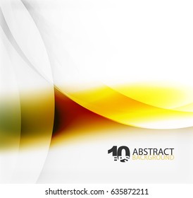 Smooth wave template. Abstract background - vector eps10 illustration