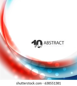 Smooth wave template. Abstract background - vector eps10 illustration