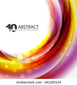 Smooth wave template. Abstract background - vector eps10 illustration