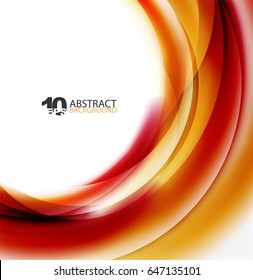 Smooth wave template. Abstract background - vector eps10 illustration