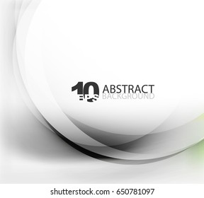 Smooth wave template. Abstract background - vector eps10 illustration