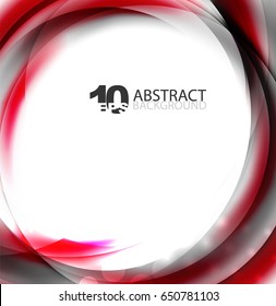 Smooth wave template. Abstract background - vector eps10 illustration