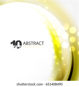 Smooth wave template. Abstract background - vector eps10 illustration