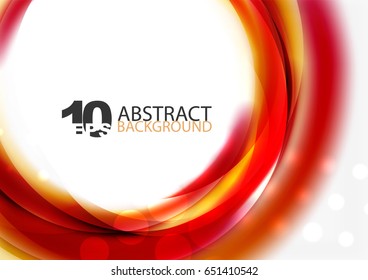 Smooth wave template. Abstract background - vector eps10 illustration