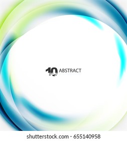 Smooth wave template. Abstract background - vector eps10 illustration
