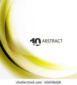 Smooth wave template. Abstract background - vector eps10 illustration