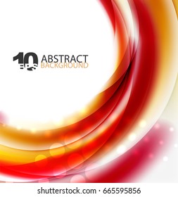 Smooth wave template. Abstract background - vector eps10 illustration