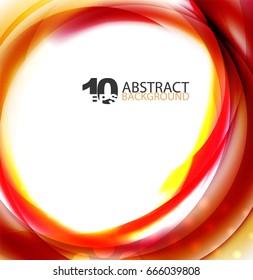 Smooth wave template. Abstract background - vector eps10 illustration