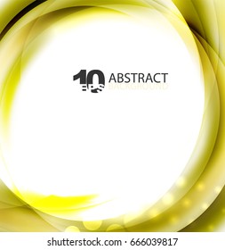 Smooth wave template. Abstract background - vector eps10 illustration