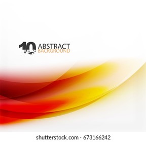 Smooth wave template. Abstract background - vector eps10 illustration