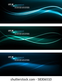 Smooth Waves | Dark Design Template for Masculine Designs | EPS10 Vector Background