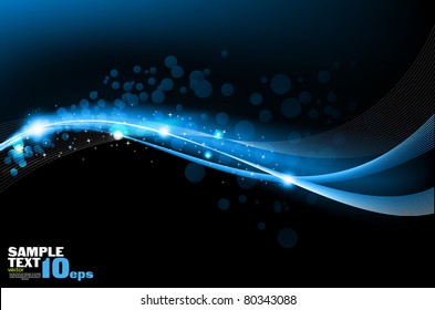 Smooth Waves  Design Template elements. Vector