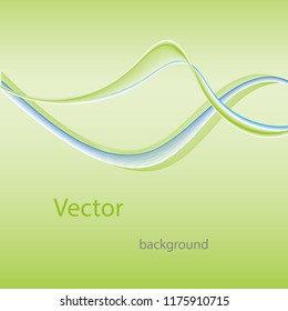 smooth waves on a green background