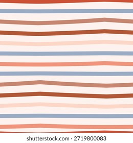 Ein glatter und welliger, abstrakter, nahtloser Linienhintergrund mit erdigen Tönen sorgt für ein minimalistisches, modernes Tapetendesign.