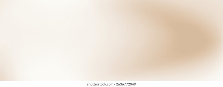 Fondo de gradiente beige ondulado liso. Fondo de pantalla líquido neutro suave. Textura de color desnudo de seda para Anuncio, volante, presentación, Diseño gráfico. Vector abstracto borroso perla cubierta de fondo