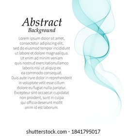 Líneas azules onduladas suaves en forma de ondas abstractas