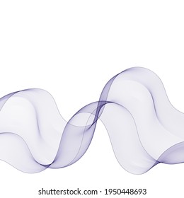 Smooth wavy blue lines in the form of abstract waves