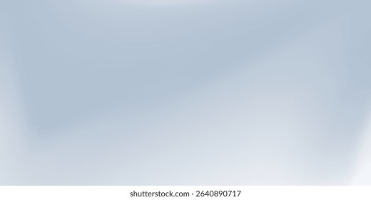 Smooth wavy grey gradient background. Gloss silver liquid satin wallpaper. Abstract silky pearly color texture for banner, presentation, flyer, graphic design. Vector eps10