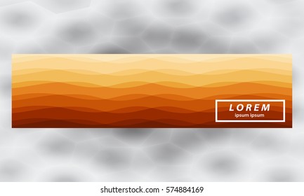 smooth wavy lines, abstract wave banner template