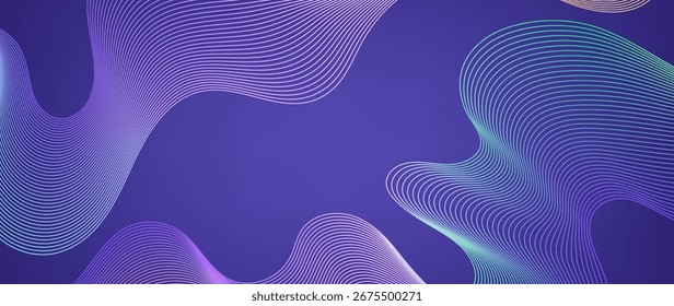 Smooth wavy shapes in an abstract background, great for elegant branding, posters, and website designs.