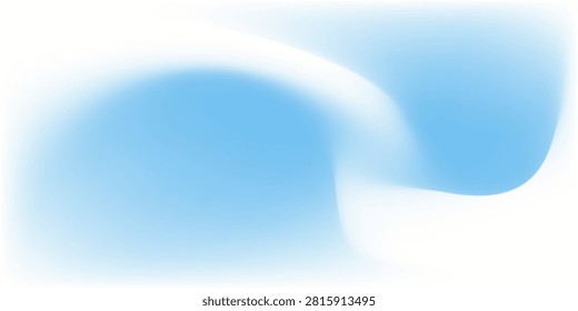 Smooth Wavy Summer Blue Pastel Background. Fluid Water Liquid Curve Ocean Gradient Backdrop. White Flow Soft Color Vibrant Design Pic. Cloudy Light Sky Bright Blurry Turquoise Gradient Mesh.