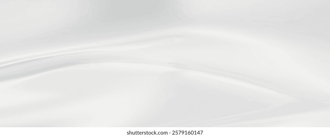 Smooth white background, flowing texture. The background is sleek and elegant, with a white, minimalist style. Perfect for a clean background. Smooth elegant silk fabric texture background vector