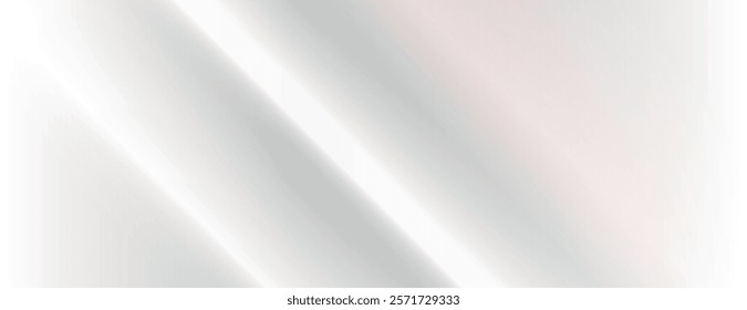 A smooth, white background with a soft gradient effect. The white background has a subtle, glossy texture, adding depth and elegance. Gradient neon background vector. Silver background.