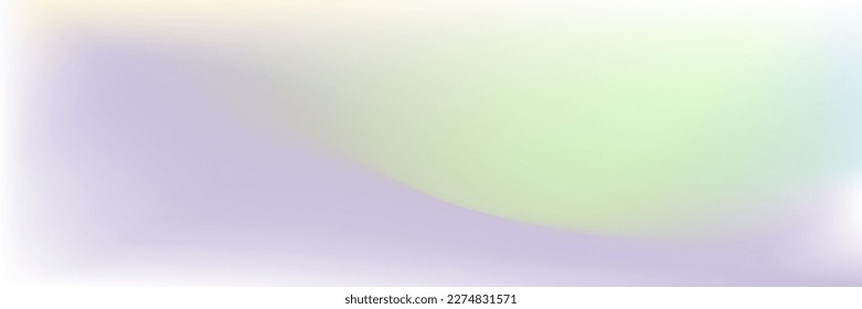 Weicher weißer, unscharfer, bewölkter, grauer Hintergrund. Lavendelblauer, pastellfarbener Wetterfluss Farbverlauf Hintergrund. Sky Wavy Light Curve Liquid Green Smooth Oberfläche. Violett violettes Wasser Grau Fluid Gradient Mesh.