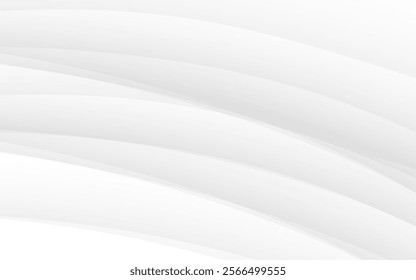 Smooth white curves create a subtle layered effect on a clean background. design art graphic.