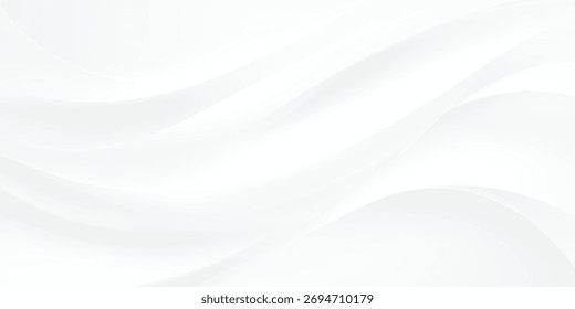 Smooth white gradient background with subtle wave patterns, perfect for minimalist designs, modern websites, and elegant presentations.	