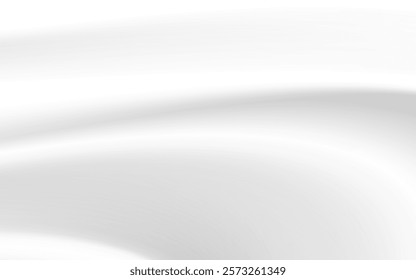 A smooth, white satin fabric background creates a soft, elegant texture with gentle curves and highlights.