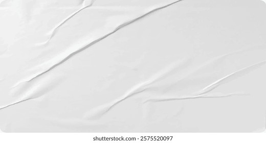 Smooth white textured background with soft creases and subtle gradients perfect for digital artwork modern overlays and minimalistic design templates