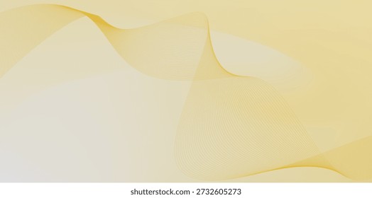 Smooth yellow gradient background with gentle layered curves creating calm minimal modern visual depth