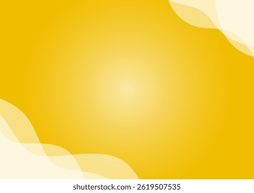 smooth yellow gradient wavy background