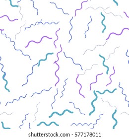 Smooth zig zag seamless pattern. Wavy lines abstract background. Vector illustration. Decorative simple elements wallpaper.