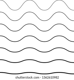 Smooth Zigzag Wavy Geometric Line Pattern. Striped texture for your design.geometric illustration can be used for backdrop.