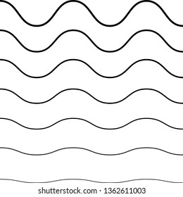 Smooth Zigzag Wavy Geometric Line Pattern. Striped texture for your design.geometric illustration can be used for backdrop.