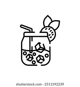 Smoothe Outline Icon, Vector illustration