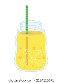 smoothie banana in cup icon