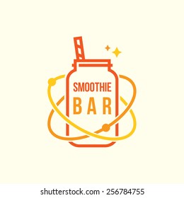 Smoothie bar vector logotype template