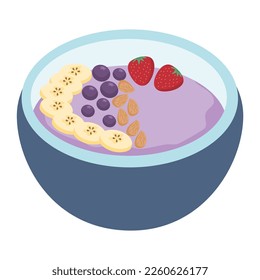 
Smoothie bowl with nuts and berries