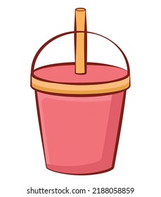 smoothie cup design over white background