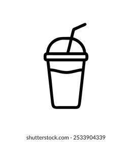 ilustração de vetor de ícone de copo smoothie