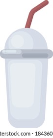 Copa Smoothie, ilustración, vector sobre fondo blanco
