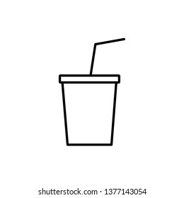 Smoothie Cup Outline Icon Stock Vector (Royalty Free) 1377143054 ...