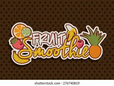 Smoothie design over pointed background, vector illustration