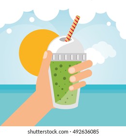 Smoothie drink glass design