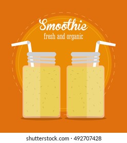 Smoothie drink glass design