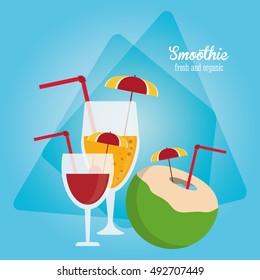 Smoothie drink glass design